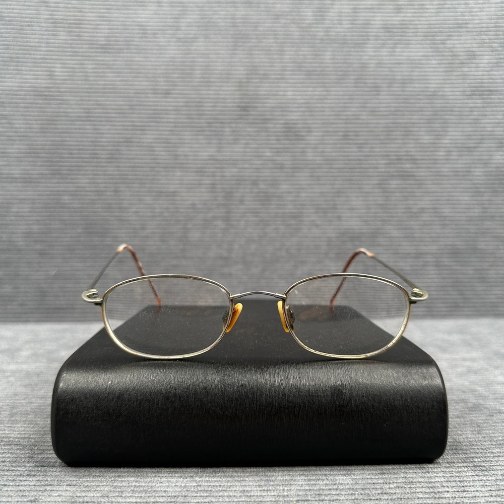 Vintage Oval Wire Frame Eyeglasses Metallic Minimalist Restoration Project